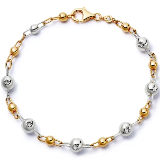 Astley Clarke Aurora 18ct Yellow Gold Vermeil and Silver Bracelet