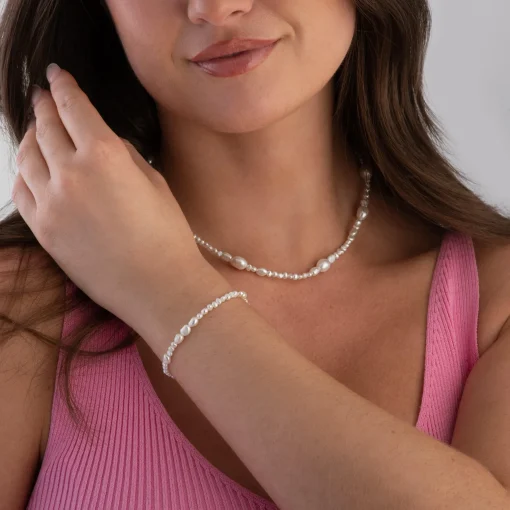 Astley Clarke Biography 18ct Yellow Gold Vermeil Mixed Freshwater Pearl Bracelet