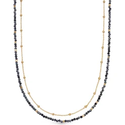 Astley Clarke Biography 18ct Yellow Gold Vermeil Snowflake Obsidian Necklace