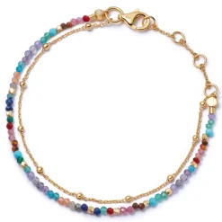 Astley Clarke Biography 18ct Yellow Gold Vermeil Multi Gemstone Bracelet