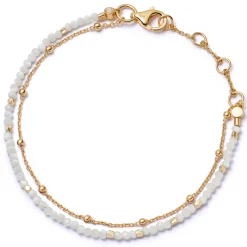 Astley Clarke Biography 18ct Yellow Gold Vermeil Mother of Pearl Bracelet