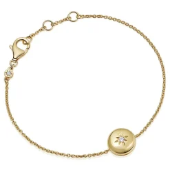 Astley Clarke Biography Yellow Gold Plated Locket Bracelet