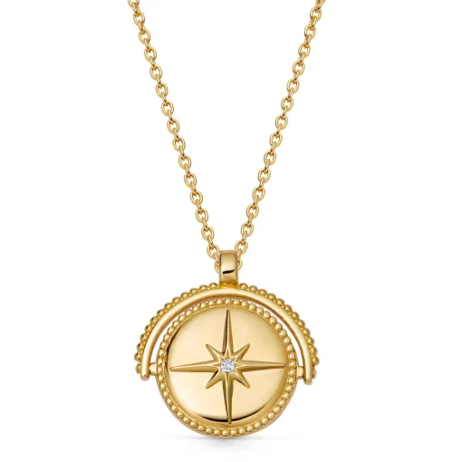 Astley Clarke 18ct Yellow Gold Vermeil Spin Locket