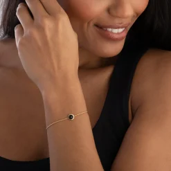 Astley Clarke Luna 18ct Yellow Gold Vermeil Black Onyx Bracelet