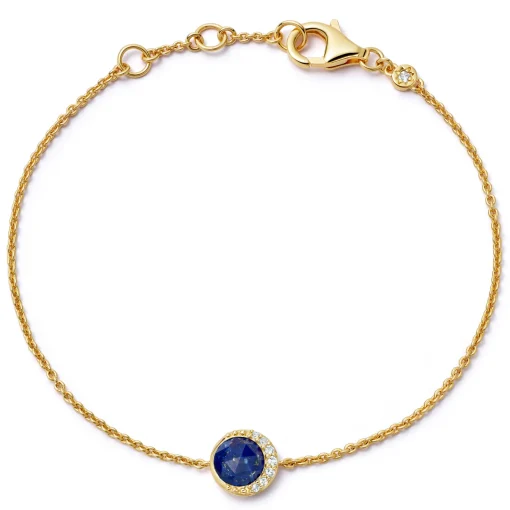 Astley Clarke Luna 18ct Yellow Gold Vermeil Blue Lapis Bracelet