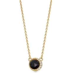 Astley Clarke Luna 18ct Yellow Gold Vermeil Black Onyx Pendant