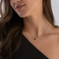 Astley Clarke Luna 18ct Yellow Gold Vermeil Black Onyx Pendant