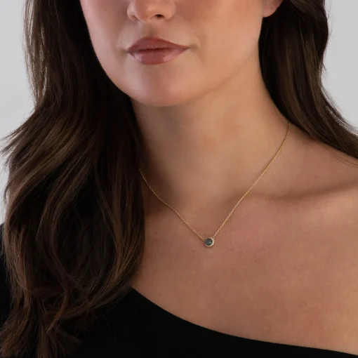 Astley Clarke Luna 18ct Yellow Gold Vermeil Labradorite Necklace
