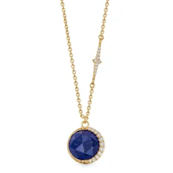 Astley Clarke Luna 18ct Yellow Gold Vermeil Blue Lapis Lazuli Pendant
