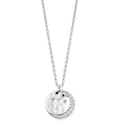 Astley Clarke Luna Silver White Sapphire Pendant