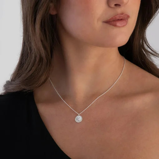 Astley Clarke Luna Silver White Sapphire Pendant