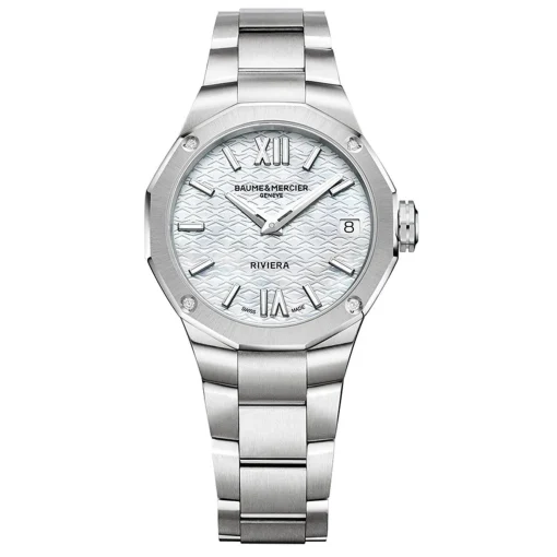 Baume & Mercier Riviera 33mm Mother of Pearl Diamond Ladies Watch