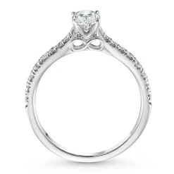 Beaverbrooks Beyond Brilliance 18ct White Gold Oval Shaped Diamond Solitaire Ring