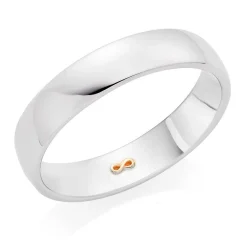 Beaverbrooks Beyond Brilliance 18ct White and Rose Gold 5mm Infinity Men's Wedding Ring