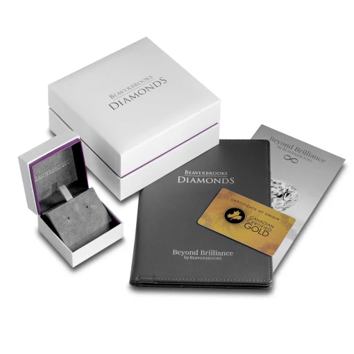 Beaverbrooks Beyond Brilliance 18ct White Gold and Rose Gold Diamond Earrings
