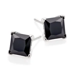 Beaverbrooks Black Cubic Zirconia Stud Earrings