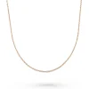 Beaverbrooks 18ct Rose Gold Plated Silver Trace Chain 45cm