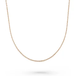 Beaverbrooks 18ct Rose Gold Plated Silver Trace Chain 45cm