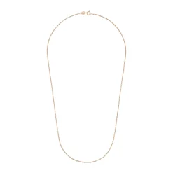 Beaverbrooks 18ct Rose Gold Plated Silver Trace Chain 45cm