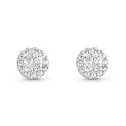 Beaverbrooks 9ct White Gold Cubic Zirconia Stud Earrings