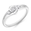 Beaverbrooks 9ct White Gold Diamond Three Stone Engagement Ring
