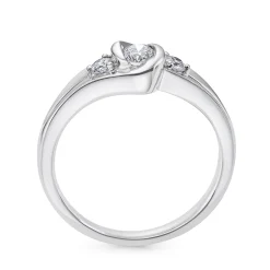 Beaverbrooks 9ct White Gold Diamond Three Stone Engagement Ring