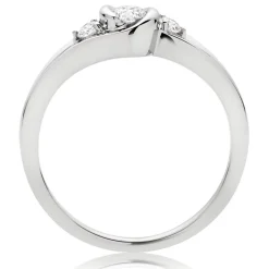 Beaverbrooks 9ct White Gold Diamond Three Stone Engagement Ring