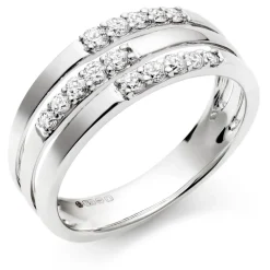 Beaverbrooks 18ct White Gold Diamond Ring