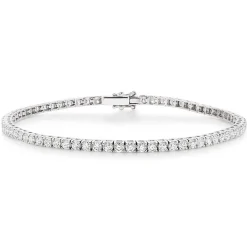 Beaverbrooks 18ct White Gold Diamond Tennis Bracelet