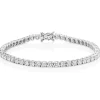 Beaverbrooks 18ct White Gold Diamond Tennis Bracelet