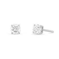 Beaverbrooks 18ct White Gold Diamond Stud Earrings