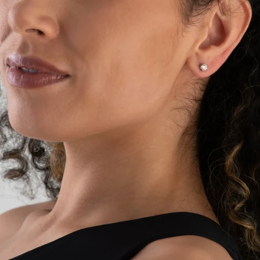 Beaverbrooks 18ct White Gold Diamond Stud Earrings