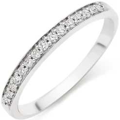 Beaverbrooks 18ct White Gold Diamond 2mm Wedding Ring