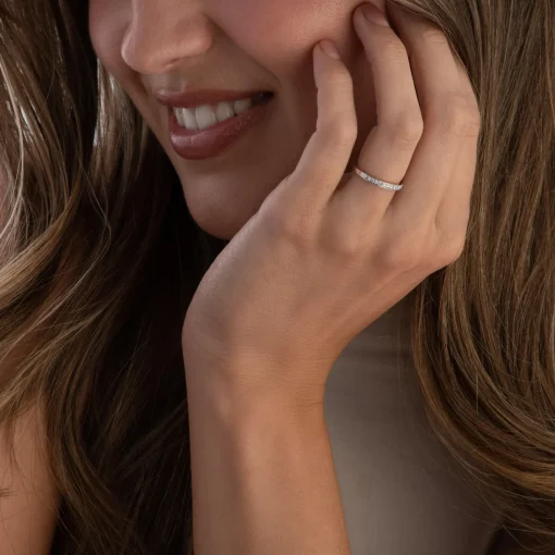Beaverbrooks 18ct White Gold Diamond 2mm Wedding Ring