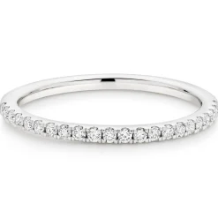 Beaverbrooks 18ct White Gold Diamond 1.5mm Ladies Wedding Ring