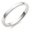 Beaverbrooks 18ct White Gold 2mm Court Wedding Ring