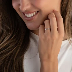 Beaverbrooks 18ct White Gold 2mm Court Wedding Ring