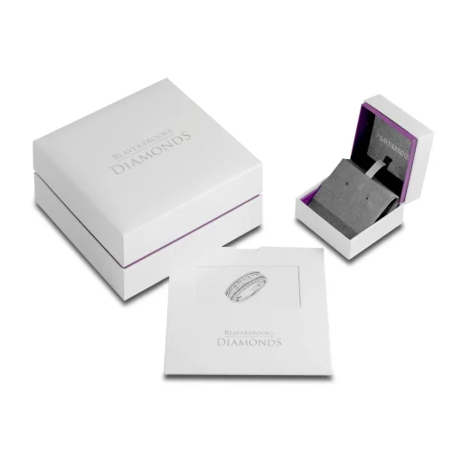 Beaverbrooks 9ct White Gold Diamond Freshwater Cultured Pearl Stud Earrings