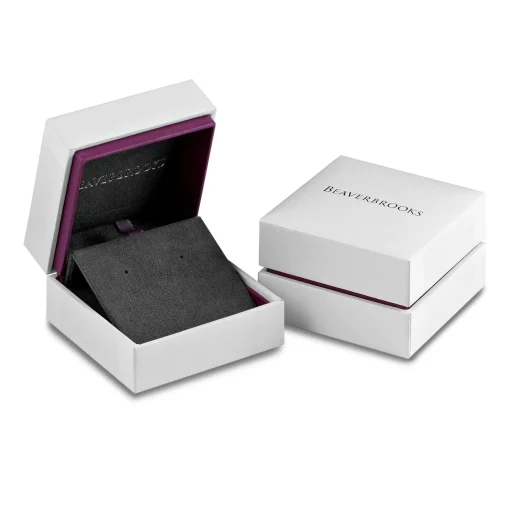 Beaverbrooks 9ct White Gold Diamond Freshwater Cultured Pearl Drop Earrings