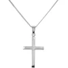 Beaverbrooks 9ct White Gold Cross Pendant