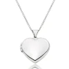 Beaverbrooks 9ct White Gold Heart Locket Pendant