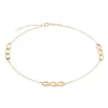 Beaverbrooks 9ct Yellow Gold Triple Circle Anklet