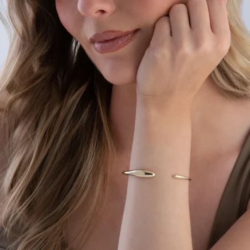 Beaverbrooks 9ct Yellow Gold Torque Bangle