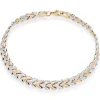 Beaverbrooks 9ct Yellow Gold and White Gold Bracelet