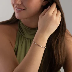 Beaverbrooks 9ct Yellow Gold, Rose Gold and White Gold Bracelet