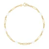 Beaverbrooks 9ct Yellow Gold Freshwater Cultured Pearl Bracelet