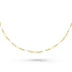 Beaverbrooks 9ct Yellow Gold Freshwater Cultured Pearl Bracelet