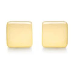 Beaverbrooks 9ct Yellow Gold Square Stud Earrings
