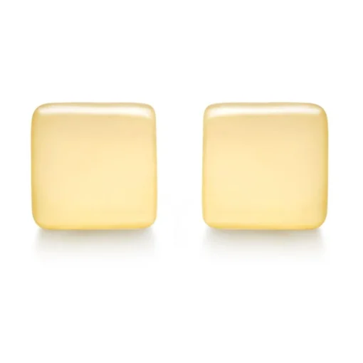 Beaverbrooks 9ct Yellow Gold Square Stud Earrings