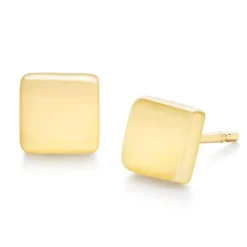 Beaverbrooks 9ct Yellow Gold Square Stud Earrings